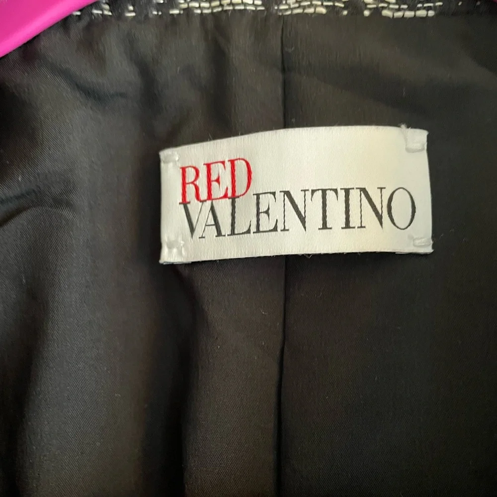 Red Valentino Garavani Floral Black Blazer size 46 or US 10 - Picture 2 of 6